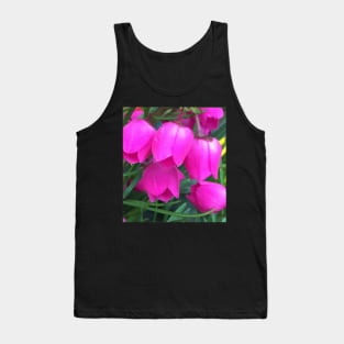 Petite Pink Bell Flowers Tank Top